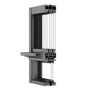 หน้าต่างบานเลื่อนกันยุงแบบกระจกนิรภัยสองชั้น กรอบอลูมิเนียมอัลลอยด์ทันสมัย ยี่ห้อ EBON - Product Image 4