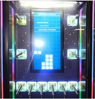 Machine de jeu d'arcade simulateur de grue à griffes, à monnayeur, avec garantie 1 an, logo personnalisé, impression numérique, en plastique, vente en gros