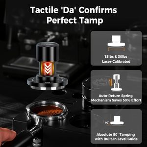 Oferta Especial: Tamper de Café Breveli De'Longhi con Resorte de Impacto de Fuerza Constante de 51 mm, 53.3 mm y 58.3 mm para Baristas - Product Image 2
