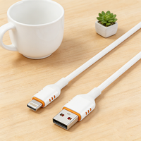 STONGWIRE ST-102 - Cable de Datos USB 2.0 a L de Silicona de 1 m con Carga Rápida de 3 A y Conductor de Cobre Puro para Dispositivos iPhone IOS, Directo de Fábrica