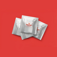 Sachet d'emballage personnalisé pour masques faciaux, sachet en aluminium anti-lumière, anti-oxydation et anti-humidité, scellé sur 3 côtés