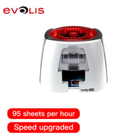 Printer Kartu ID Thermal Satu Sisi Evolis Badgy200 Asli dengan Konektivitas Ethernet, Printer Kartu PVC Plastik Mini