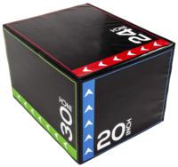 Salto per esercizi antiscivolo 20 pollici x 24 pollici x 30 pollici 3 in 1 in schiuma pliometrica Box Jumping allenamento
