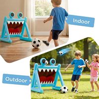 But de football gonflable 2-en-1 pour enfants avec balles, jeu aquatique de lancer et de frappe, cadeau sportif d'extérieur pour jardin, écologique