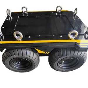 Remote Control Robot Chassis 4 Roda Ban Chassis Carrier Ban 4 Roda Listrik Remote Control Chassis Ugv