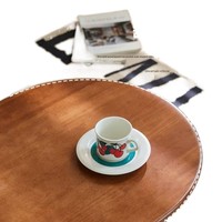 Table basse moderne en bois massif pour petits salons, table à thé ovale, design en acier inoxydable, tiroirs, meubles multifonctionnels pour la maison