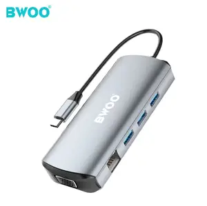  BWOO新製品11in1タイプcusbハブステーションPD60W急速充電 & データ転送3.0ポートusb-cハブ