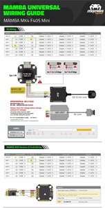 ไดอะโทน แมมบา เอ็มเค4 เอฟ405 มินิ ฟลายท์ คอนโทรลเลอร์ รุ่นที่ 4 STM32F405 6S บาร์โอ วีทีเอ็กซ์ สวิตช์ 20x20 มม. เอฟซี สำหรับ DIY - Product Image 5