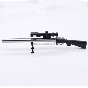 Großhandel Kreative Spiel-Requisiten 98k Scharfschützengewehr Modell Stift Zubehör Faltbarer Leuchtender LED-Licht Schwarzer Gel-Stift für Kinder - Product Image 2