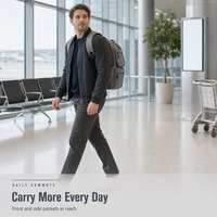 Sac à dos Oxford imperméable multi-poches avec fermeture éclair, capacité 20-35L, pour l'école, les voyages, les activités de plein air - Unisexe, logo personnalisé ODM