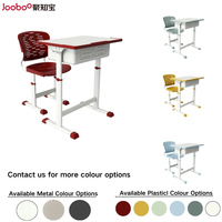 Ensemble chaise et bureau pour étudiants, mobilier de classe pour lycée et école primaire, réglable, confortable, design moderne, durable, pour l'école