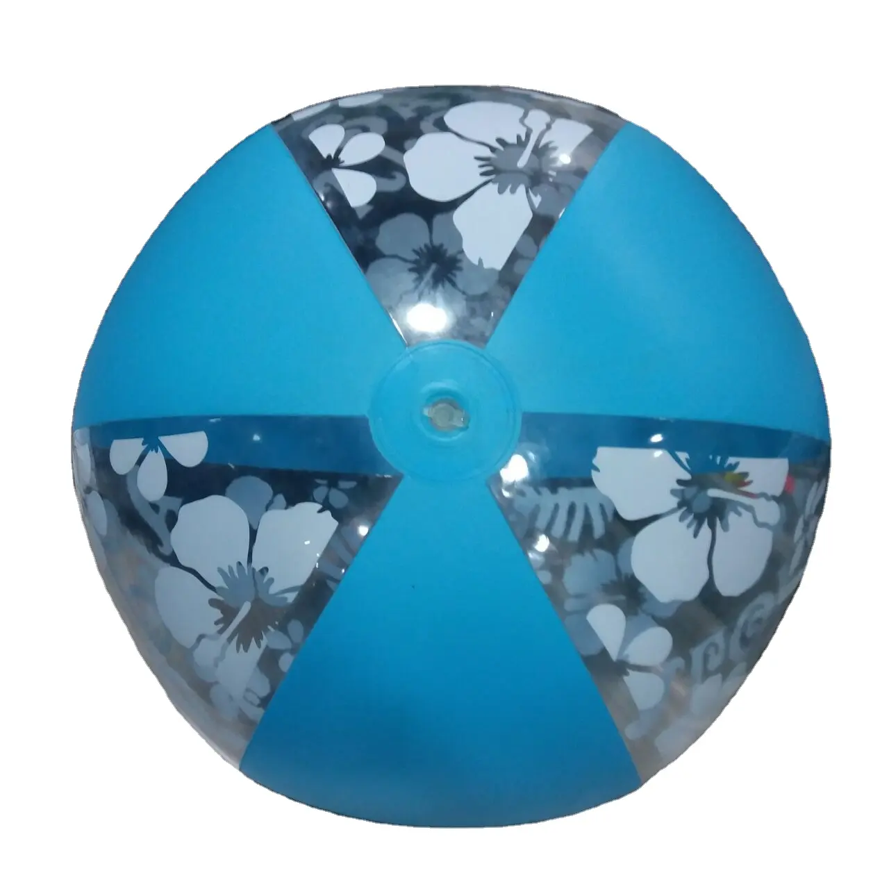 Best-selling inflatable transparent printed advertising ball inflatable six piece ball PVC inflatable toy beach ball
