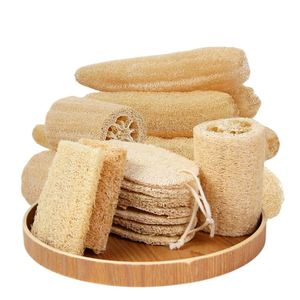 Esponja de Luffa Natural para Lavar el Cuerpo, Esponja Exfoliante Corporal, Esponja de Luffa para Cocina, Estropajo para Lavar Platos - Product Image 1