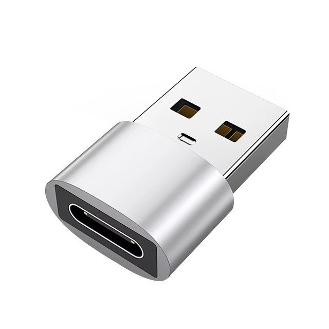 JILIAN Aluminum Alloy USB2.0 Type C Female Male Converter Adapter Fast Charging OTG DC Output for Laptop LED Mobile Phones