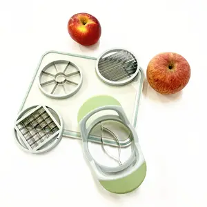 Multi-functional Kitchen Fruit Vegetable Tools 4 in 1 Apple Mango Slicer Manual Fries Slicer Cutter