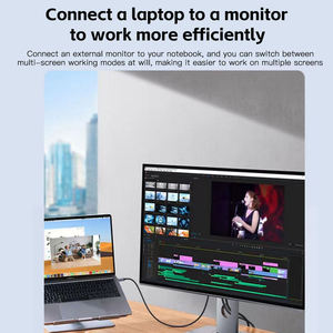 Câble adaptateur USB 3.1 Type-C 4K HDTV gaine en PVC blindage tresse conducteur en cuivre pur pour projecteur <span class=keywords><strong>PC</strong></span> <span class=keywords><strong>Macbook</strong></span> <span class=keywords><strong>Pro</strong></span> ordinateur portable/tablette - Product Image 5