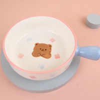 Vaisselle en porcelaine motif dessin animé bol à salade en céramique de voyage pour servir salade soupe et fruits