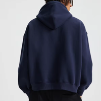 Sweat-shirts boxy de haute qualité 370 g/m² pour hommes, fermeture éclair régulière, broderie de luxe, uni, coupe-vent, streetwear d'hiver, sweat-shirt à fermeture éclair vierge