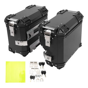 Boîte à bagages arrière en aluminium pour <span class=keywords><strong>moto</strong></span>, sacoches latérales, sacoches de selle, boîte latérale d'échappement pour <span class=keywords><strong>moto</strong></span> <span class=keywords><strong>BMW</strong></span> R1200GS R1250GS Honda X ADV <span class=keywords><strong>750</strong></span> - Product Image 1