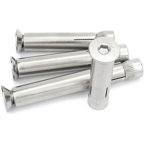 Boulon d'expansion en acier inoxydable 304 à huit directions M6 M8 M10, tête hexagonale fraisée, ancre pour béton - Product Image 1