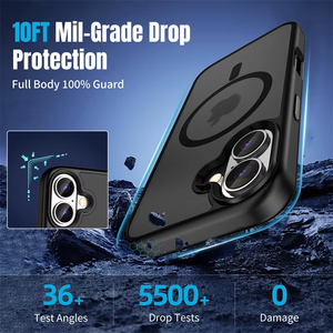 Ốp điện thoại iPhone 17 Pro Max Air cao cấp, chống rơi, chất liệu TPU+PC, chống sốc, bề mặt mờ nhám, cảm giác như da thật, hỗ trợ sạc không dây từ tính - Product Image 2