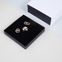 Ensoleillé Pack En Gros Logo Personnalisé Anneau Boucle D'oreille Collier Bracelet Carton Papier Aimant Boîte À Bijoux