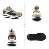 Prix usine chaussures de travail légères à la mode avec orteil en acier Anti-smash Anti-crevaison assurance du travail semelle souple