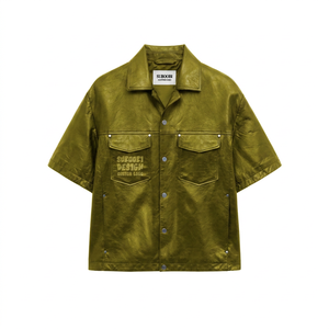 เสื้อแจ็คเก็ตหนัง PU ปี 2026 แบบสั่งทำพิเศษ OEM/ODM พร้อมโลโก้ พิมพ์ลายกราฟิก กันน้ำ ระบายอากาศได้ดี มีฮู้ด แขนยาว ไซส์ใหญ่ ปิดด้วยซิป - Product Image 3