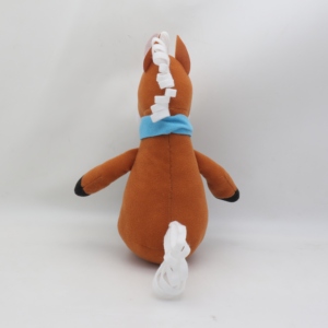 Jouets en peluche personnalisés style Kawaii doux cheval en peluche cadeaux de vacances Animal en peluche pour <span class=keywords><strong>poney</strong></span> avec écharpe PP coton remplissage - Product Image 4