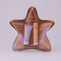 Emballage cosmétique personnalisé en forme d'étoile, crème pour les mains, baume à lèvres, échantillon, présentoir, pochette en plastique de forme spéciale