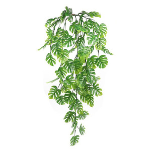 Left Coffee Artificial Monstera Vine 30-100cm <b>Wall</b> Hanging Green <b>Leaf</b> <b>Decoration</b> Indoor Outdoor Home Wedding Props - Product Image 5