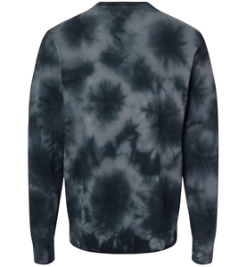 Sudadera de cuello redondo con efecto tie-dye para hombre, corte regular, manga larga, informal, tejida, para invierno, 100% algodón - Product Image 2