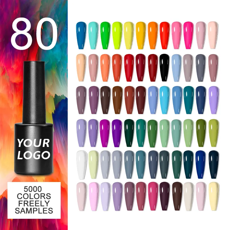 Aosmei 80 Colors Nail Painting Gel Nail Polish Set Gel UV Ongle Professionnel Nail Gel Set Kit