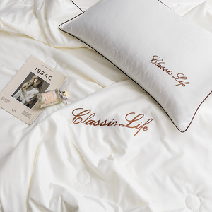 Parures de lit modernes et luxueuses avec un <span class=keywords><strong>travail</strong></span> de tressage élégant, deux couleurs, broderie AB, rembourrage en polyester de qualité - Product Image 5