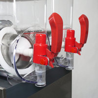 Distributeur automatique de jus glacé Kolice, nouveau modèle commercial en acier inoxydable, 2 réservoirs de 15 L, machine à slush/glace pilée, machine à margarita