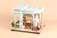 Jouet créatif DIY pour filles, maison de fleurs, modèle d'assemblage 3D fait main (Mary's Tailor Shop)