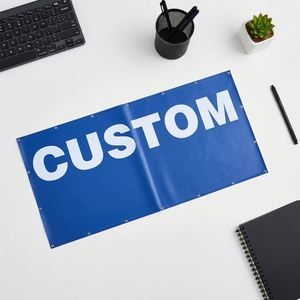 Custom Color Large Size Digital Print Waterproof Portable Wind-resistant Outdoor Advertising Banner with Grommets - Product Image 6
