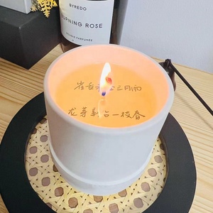 2024 New Custom Aromatic Soy Wax Ceramic Jar Creative Private Label Hidden <strong>Secret</strong> Message Scented <strong>Candle</strong> - Product Image 2