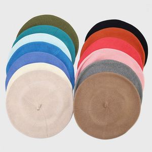 Boina de Algodón Versátil a la Moda, Gorra de Pintor de Color Sólido, Gorro de Punto Transpirable Personalizado para Mujer, Boina para Hombre - Product Image 3