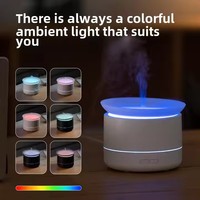 Nueva máquina de aromaterapia escritorio degradado colorido luz nocturna USB fuente de niebla humidificación de aceite esencial para ayudar a dormir