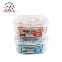 Chewing-gum frais en boîte plastique, saveur pastèque et menthe, bonbons individuels en gros