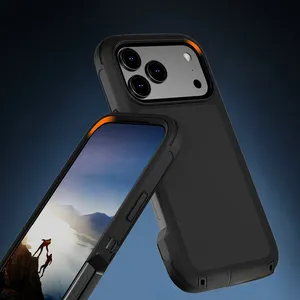 Funda Resistente a Impactos con Clip para Cinturón, Diseño de Dos Tonos, Protección Reforzada para <span class=keywords><strong>iPhone</strong></span> 17 Air, 16, 15, 14 Plus, 13 <span class=keywords><strong>Pro</strong></span> <span class=keywords><strong>Max</strong></span> - Product Image 5