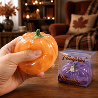 Nouveau jouet anti-stress en TPR Vaseline Citrouille d'Halloween, en maltose, pour soulager l'anxiété et la colère, à partir de 14 ans