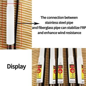 <span class=keywords><strong>Antenne</strong></span> de communication omnidirectionnelle extérieure en fibre de verre 500-600 MHz 8,5 dBi pour radio LMR, DTT <span class=keywords><strong>et</strong></span> couverture de station de base - Product Image 3