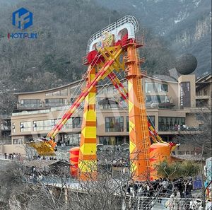 Cliff Swing Ride con 32 asientos Construcción de acero y fibra de vidrio Certificado CE Uso en exteriores Atracciones directas de fábrica a la venta - Product Image 2