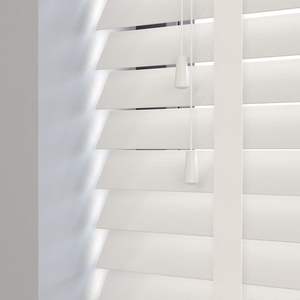 Venta al por mayor de fábrica, persianas venecianas de PVC de 2 pulgadas inalámbricas, persianas de madera falsa de 50mm - Product Image 6