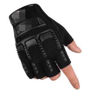 Guantes Tácticos DF de Microfibra de Medio Dedo para Deportes al Aire Libre, Camping, Tiro, Senderismo, Guantes de Motocicleta con Nudillos Duros de Goma - Product Image 3