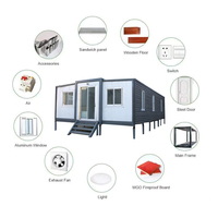 Meilleure vente de petites maisons en conteneur pliable/extensible préfabriquées de luxe maison en conteneur mobile pliante de 20/40ft