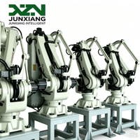 Palettiseur robotisé multifonctionnel personnalisé 10-50 kg 600-1200 sacs/h avec moteur servo complet pour sacs de café, farine, maïs, bidons et bouteilles