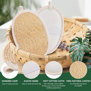 Éponge à vaisselle longue et simple 100% naturelle en loofah, brosse de nettoyage corporel, éponge loofah biologique pour l'élimination des peaux mortes, marque privée - Product Image 2